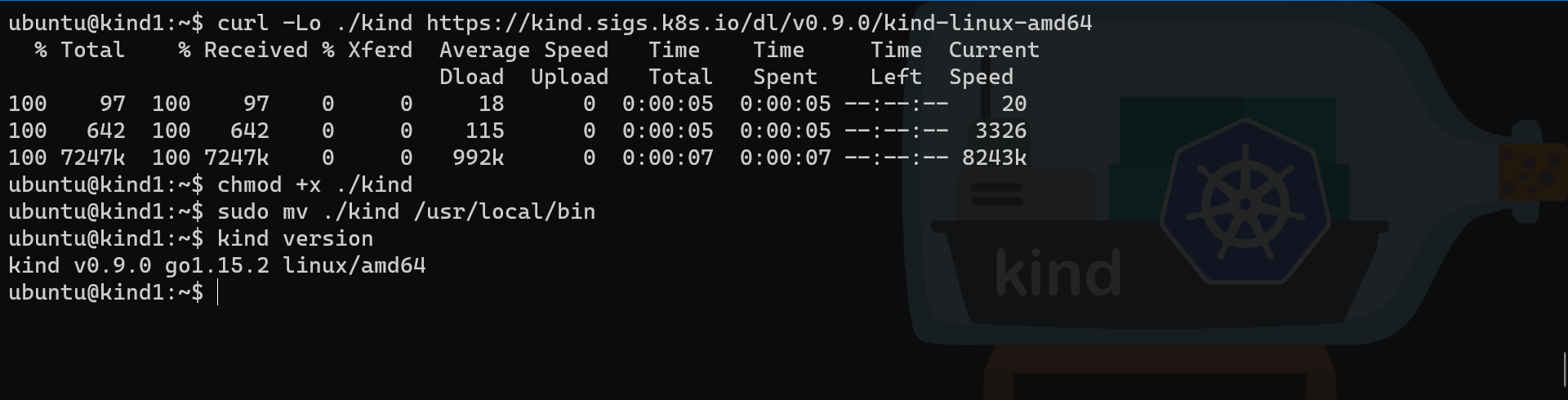 Multipass Kind install