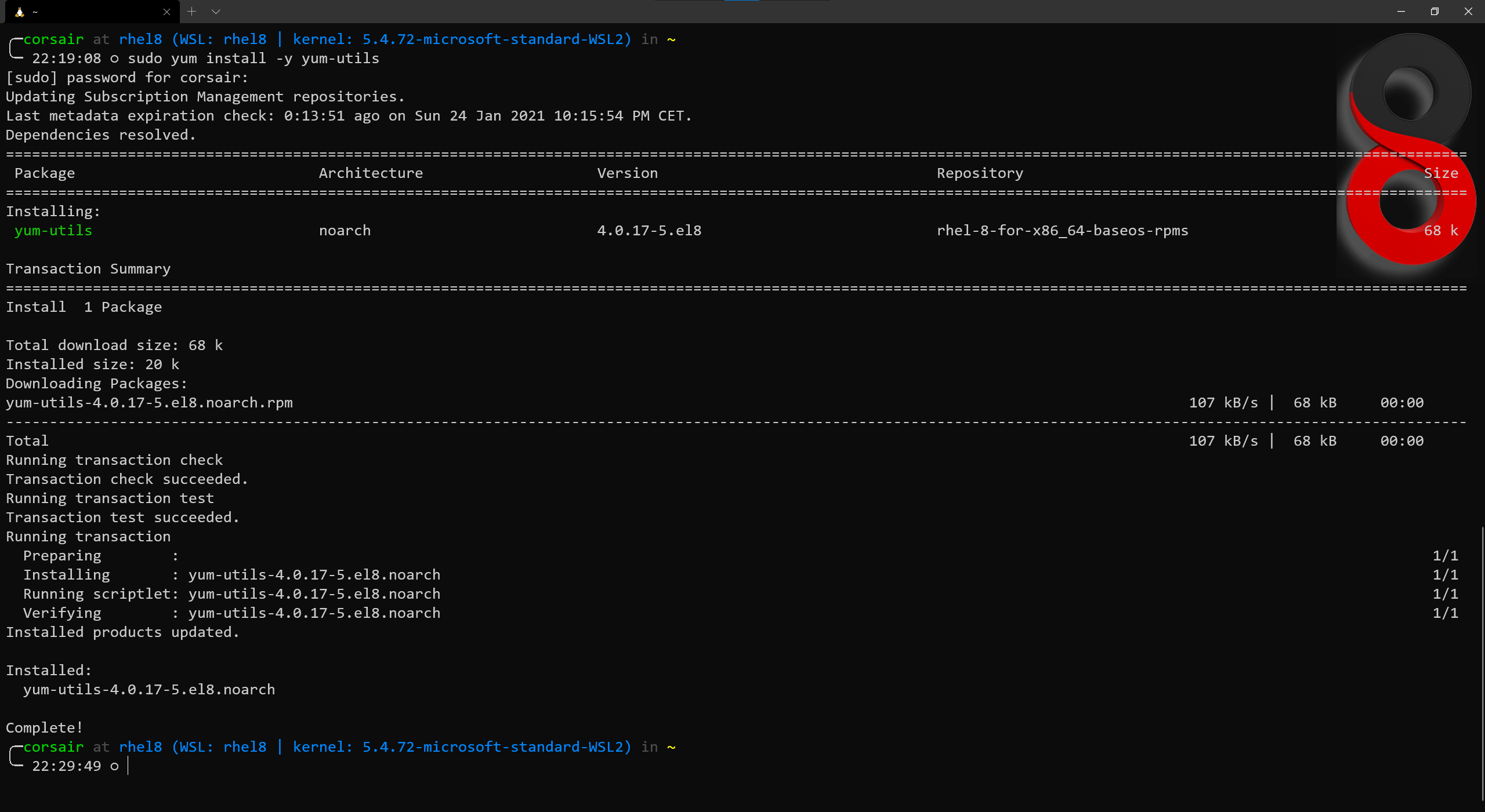 Add the yum-utils package