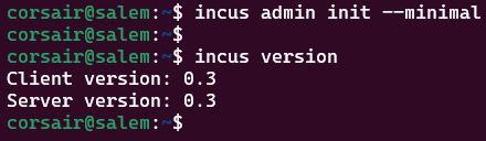Configure Incus