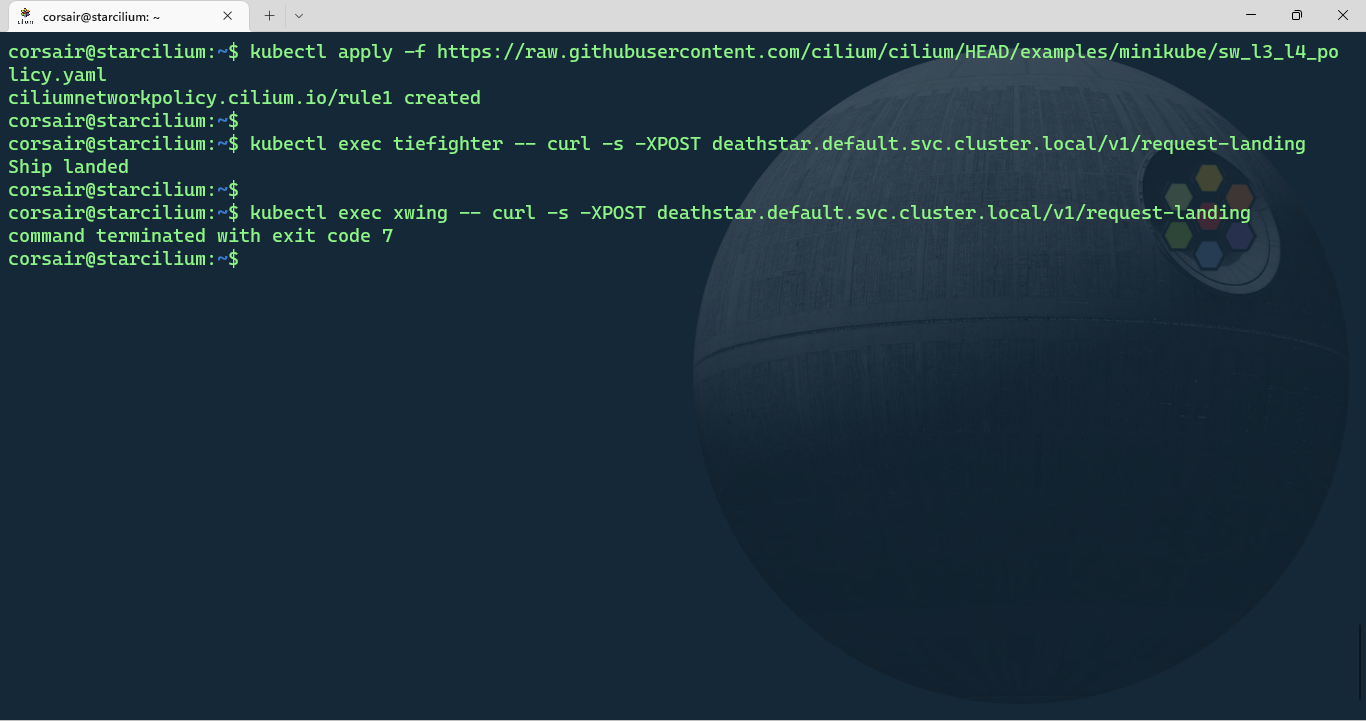 Apply the Cilium Network Policy