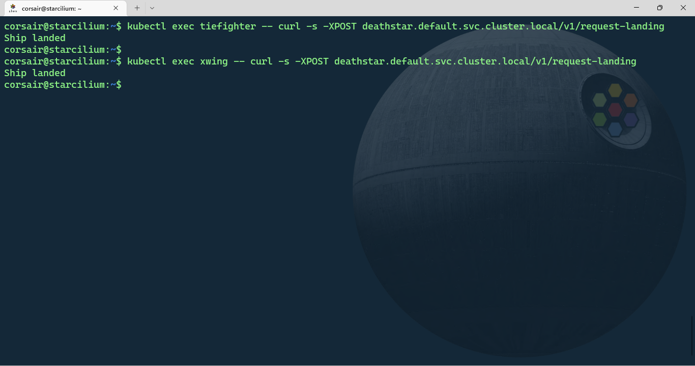 Request access from the two pods