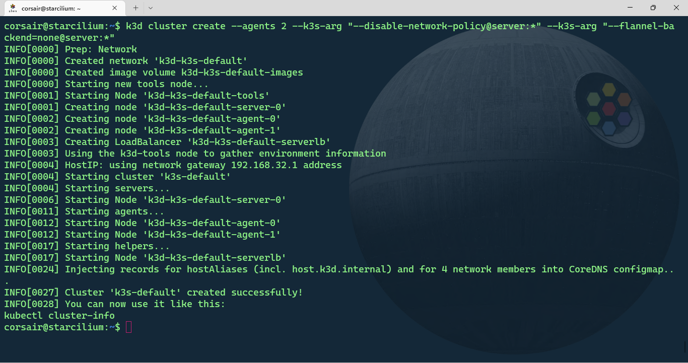 Create a k3d cluster