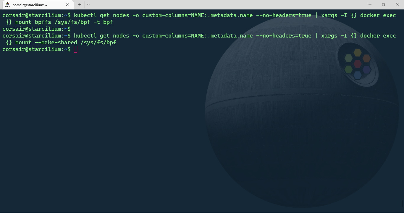 Mount the BPF filesystem
