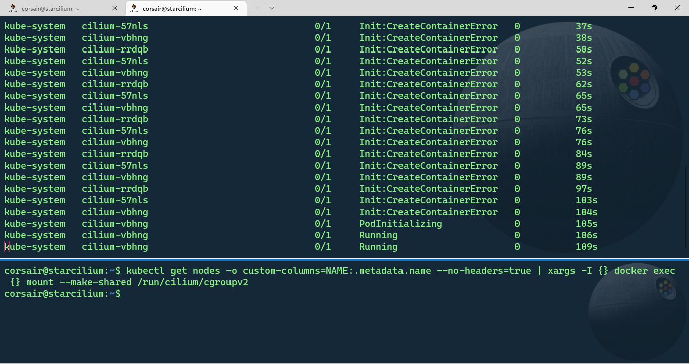 Change the cgroupv2 mount to a shared mount