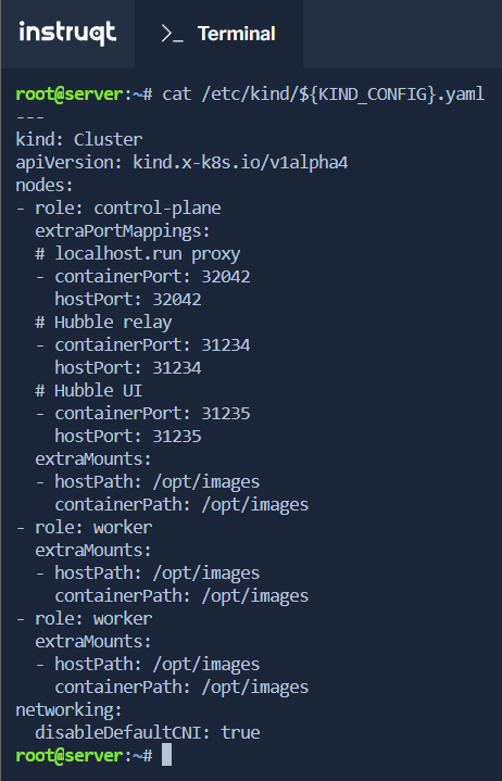Lab: Copy the KinD configuration