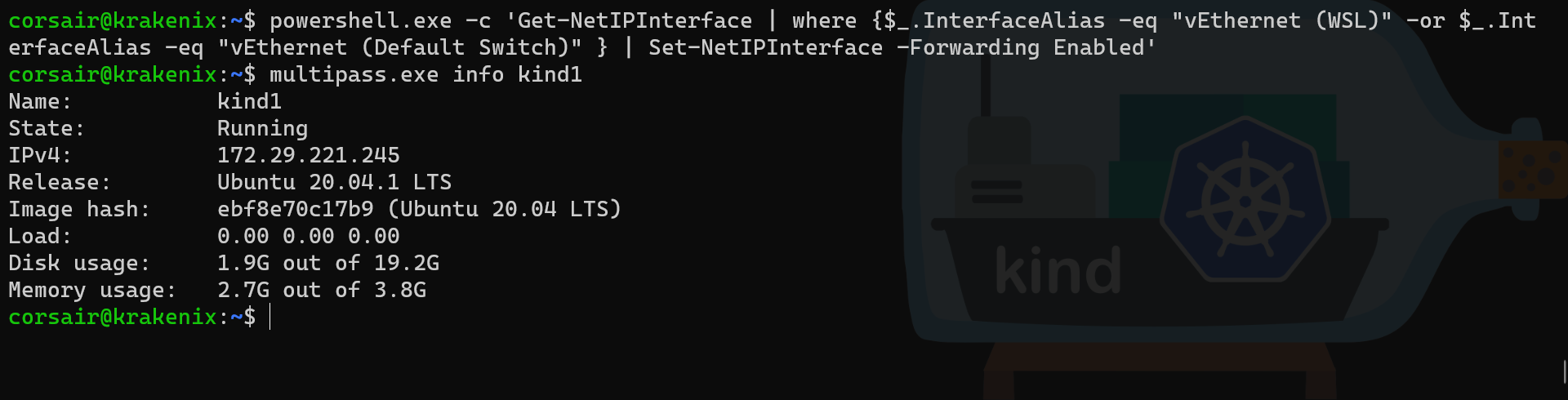 WSL2 ping Hyper-VM VM successfully