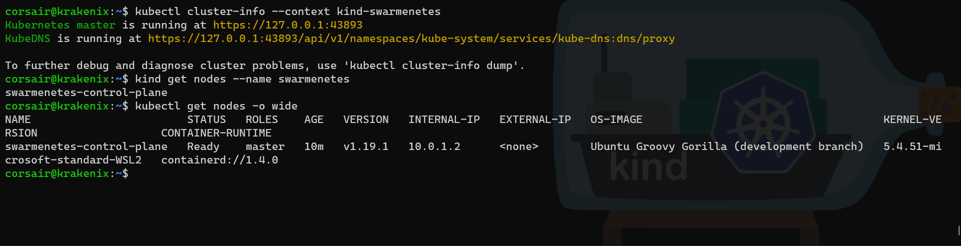 KinD cluster multi-nodes check