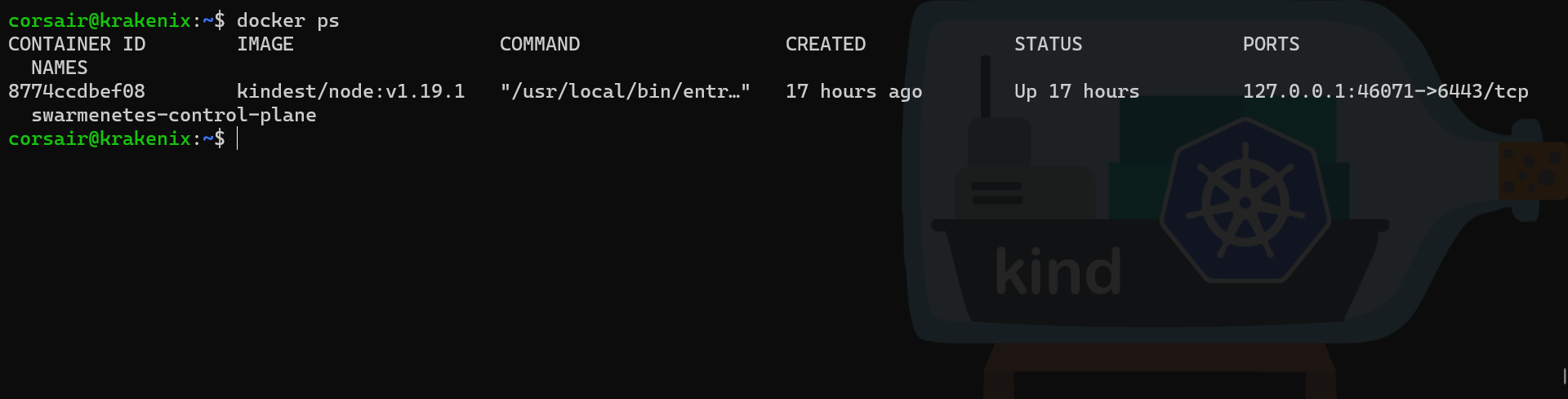 Docker KinD control plane port bindings